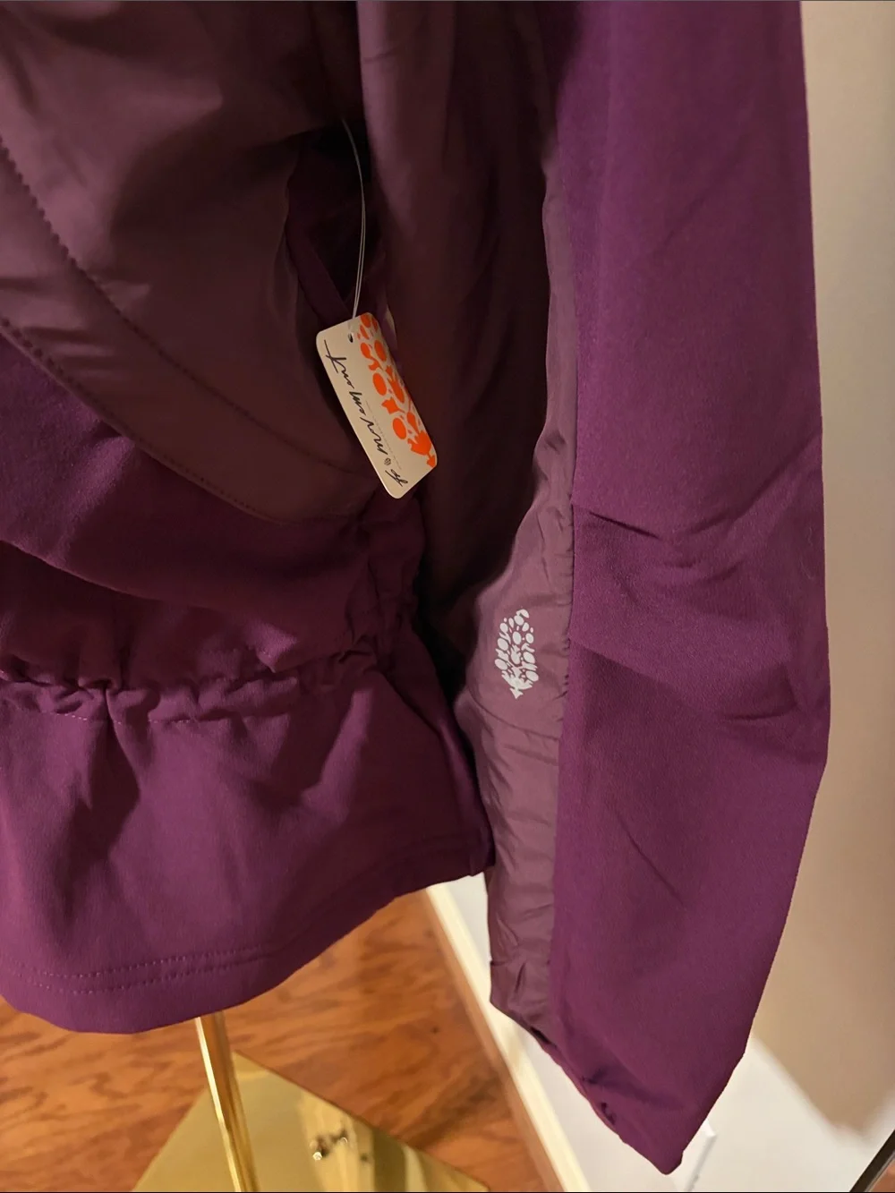 NWT Free People 🍒 All Terrain Fleece Training Jacket in ‘Black Cherry’